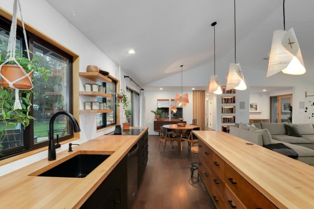 Organized Kitchen/Living area