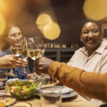 Family celebrating